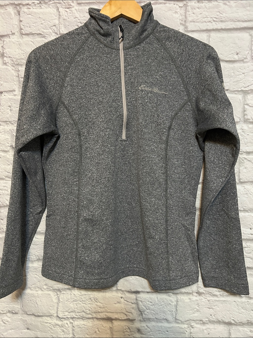 Eddie Bauer First Ascent Grey Quarter-Zip Pullover